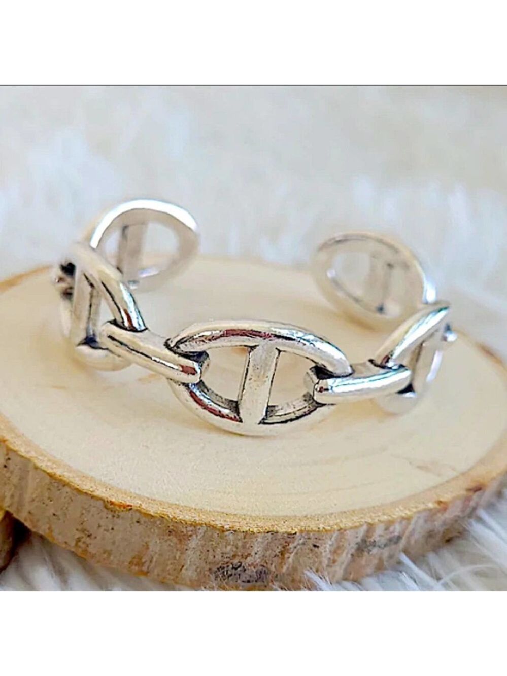 NEW STERLING SILVER MARINER BANGLE CUFF BRACELET - Picture 5 of 8